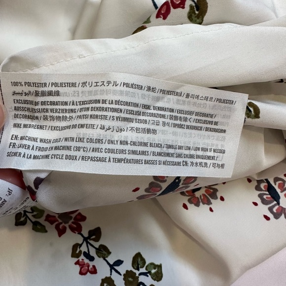 Abercrombie & Fitch Women White Floral Short Sleeve Top Polyester Size XS EUC - Picture 6 of 8